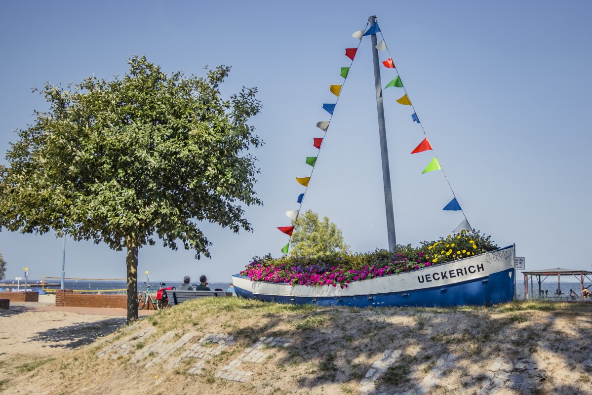 Zatoka Ueckermünde nad Zalewem Szczecińskim wita swoich gości. // © TVV/Philipp Schulz Zatoka Ueckermünde nad Zalewem Szczecińskim wita swoich gości. // © TVV/Philipp Schulz