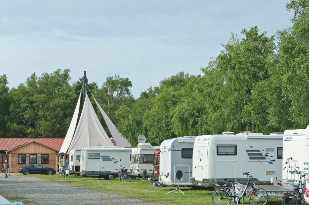 View over the motorhome port