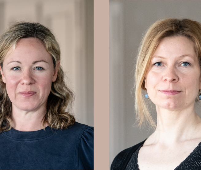 Portraits of music dramaturge Stephanie Langenberg and theater pedagogue Judith Pritzkat // &copy; Peter van Heesen