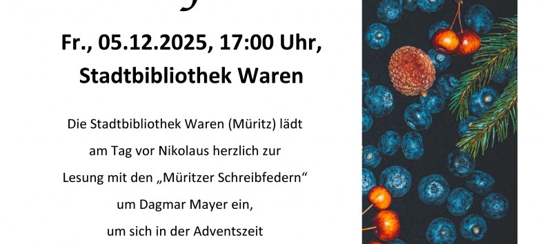 © Stadtbibliothek Waren (Müritz)