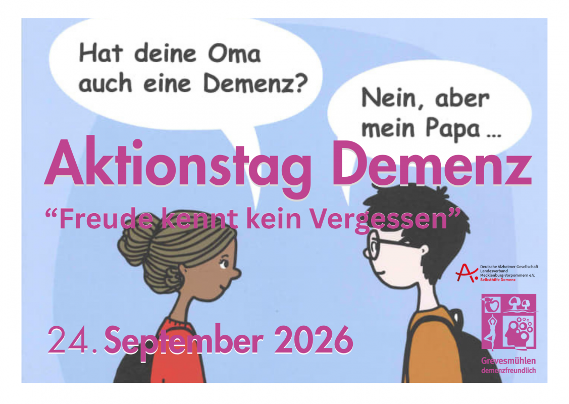 Excerpt from the "Dementia Awareness Day" poster // © Deutsche Alzheimer Gesellschaft e. V. Excerpt from the "Dementia Awareness Day" poster // © Deutsche Alzheimer Gesellschaft e. V.