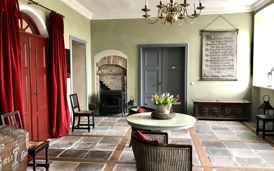 De entreehal van het landhuis, © Herrenhaus Roggow