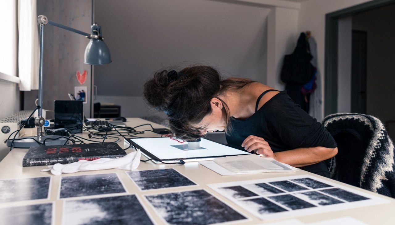 Photographer Anne Heinlein 2018 at Künstlerhaus Lukas, © TMV/Süß Photographer Anne Heinlein 2018 at Künstlerhaus Lukas, © TMV/Süß
