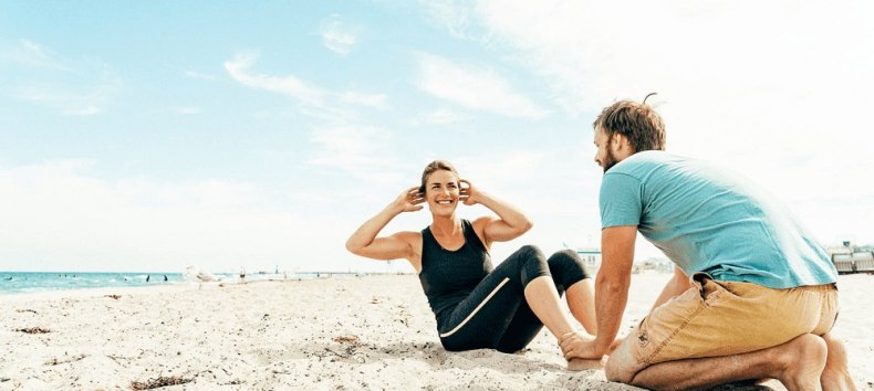 Sit-Ups mit Meerblick // © MV-T/H2F Sit-Ups mit Meerblick // © MV-T/H2F