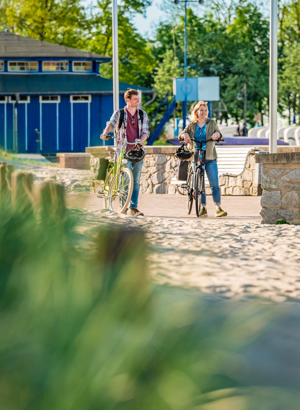 de route leidt naar het strand. // © MV-T/Tiemann de route leidt naar het strand. // © MV-T/Tiemann