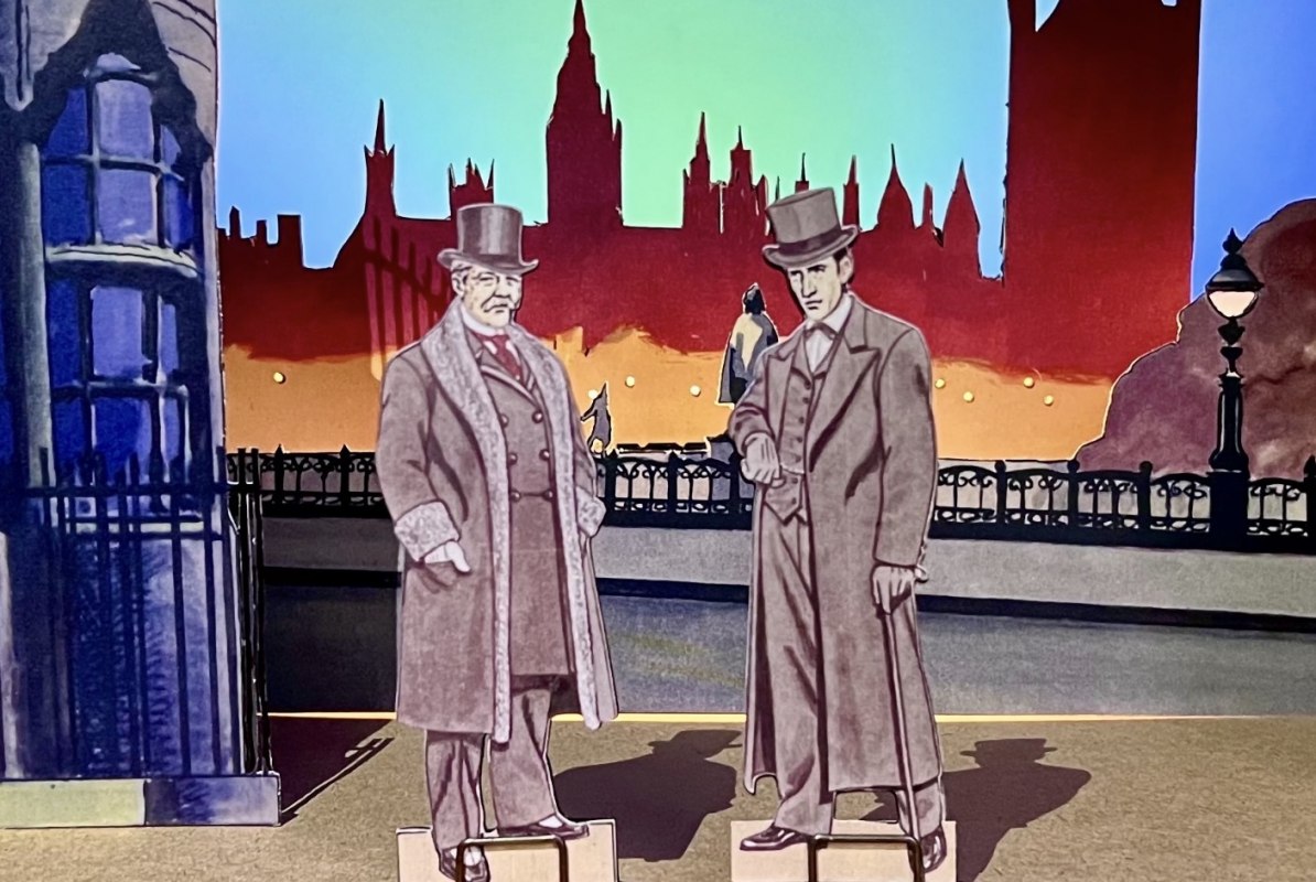 Sherlock Holmes och dr Watson // © Papiertheater Heringsdorf Sherlock Holmes och dr Watson // © Papiertheater Heringsdorf