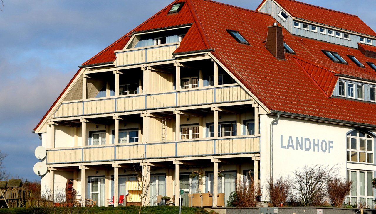 De voormalige veldschuur van "Schloss Stolpe": de huidige Landhof., © Dr. Lüling, GF SaH