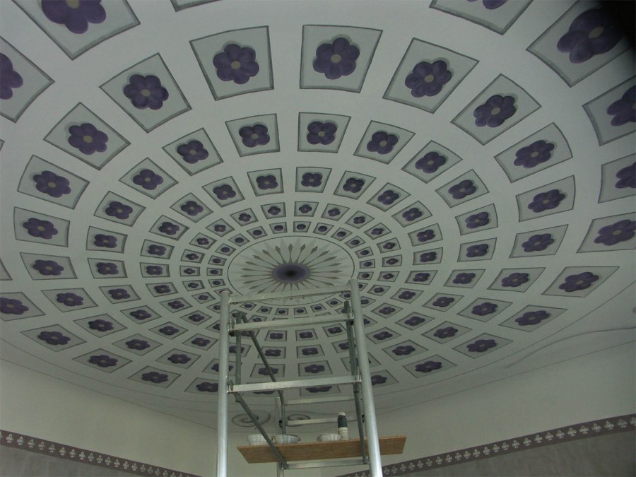 Ceiling painting reconstructed, Bobbin manor house, &copy; Gabriele Lenkeit