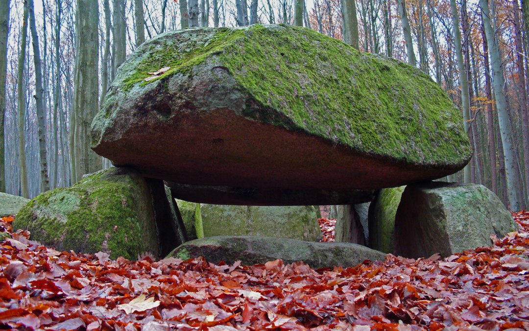 De megalithische graftombe in de woudhal van Sassnitz, © Archäo Tour Rügen