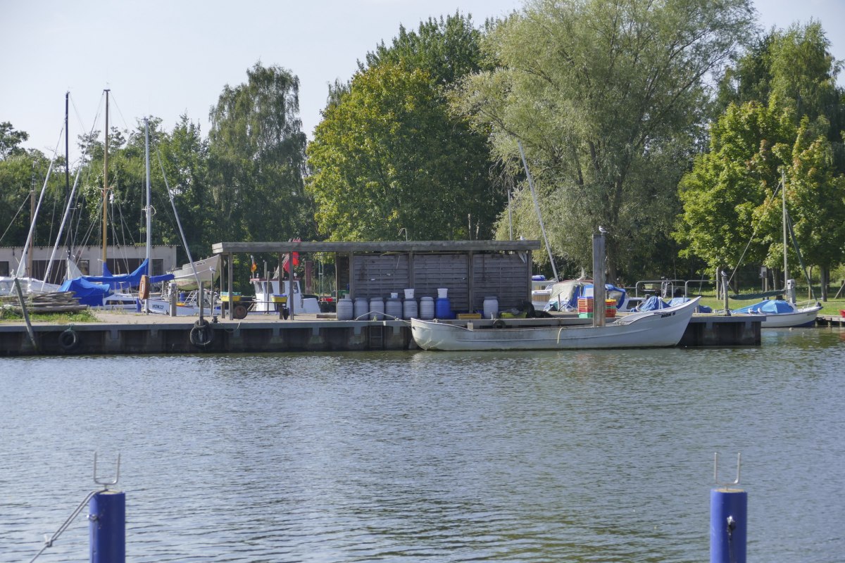 De vissershaven ligt ook in het havenbekken van de jachthaven recht tegenover // &copy; TMV/cross media redaktion