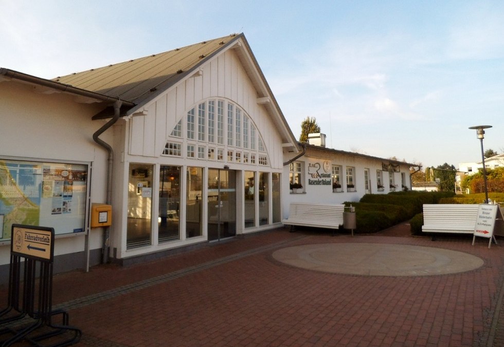 Kleinbahnhof Binz - ingang -, © Tourismuszentrale Rügen