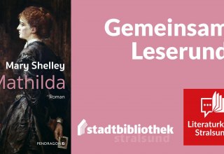 Book cover Mathilda and logo of the Literaturkreis Stralsund // &copy; Literaturkreis Stralsund