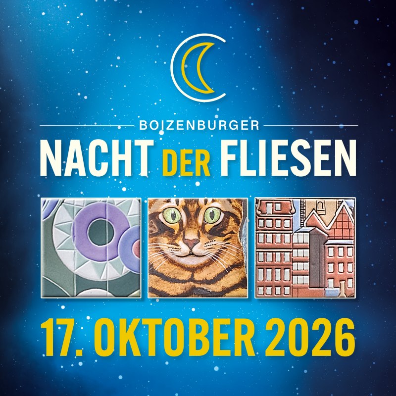 Tile Art at Night // &copy; Stadt Boizenburg/Elbe