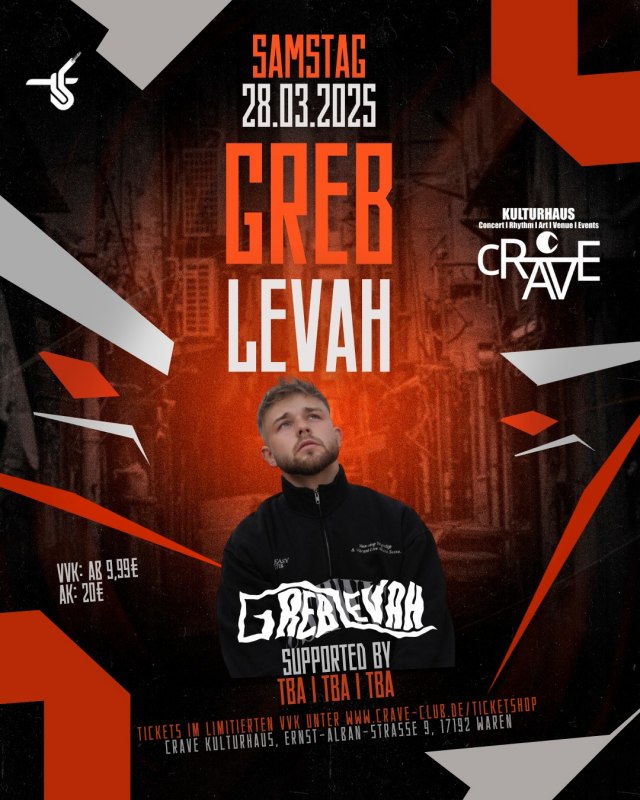 GREB LEVAH - LIVE AT CRAVE KULTURHAUS // &copy; cRAVE Kulturhaus
