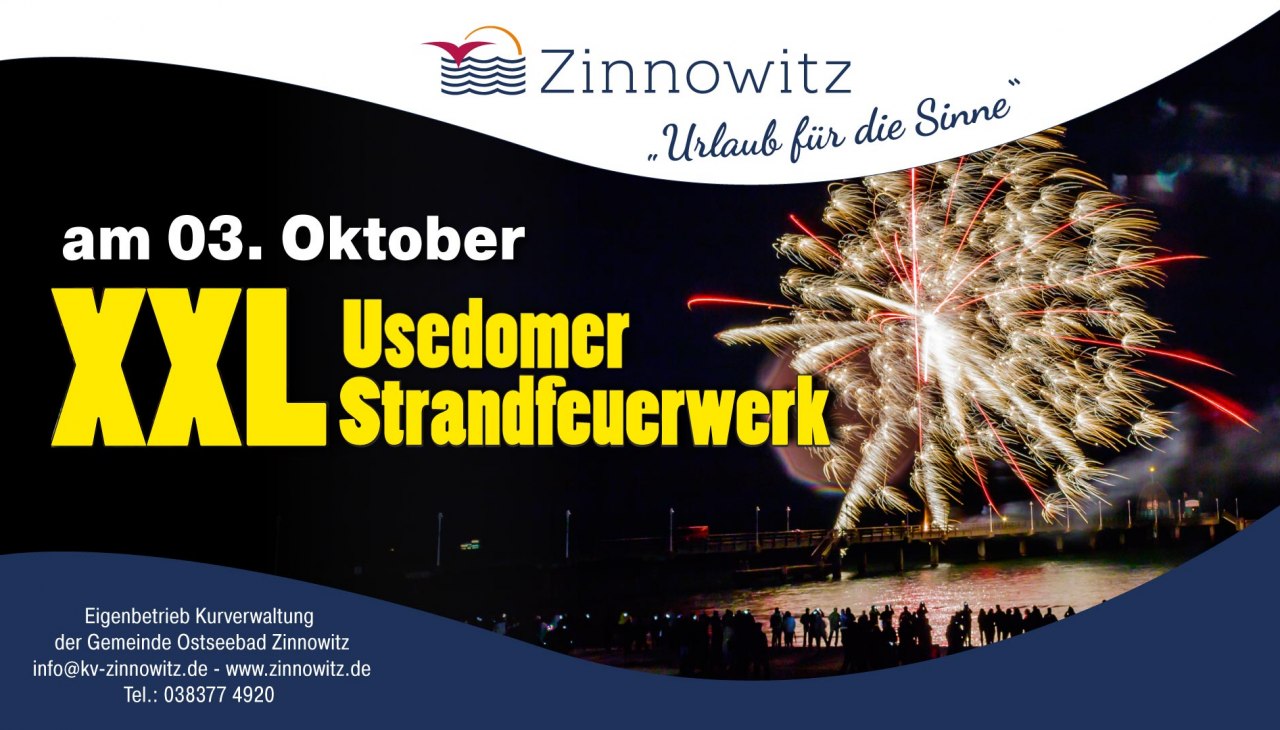 © XXL Feuerwerk Usedom Seebrücke Zinnowitz