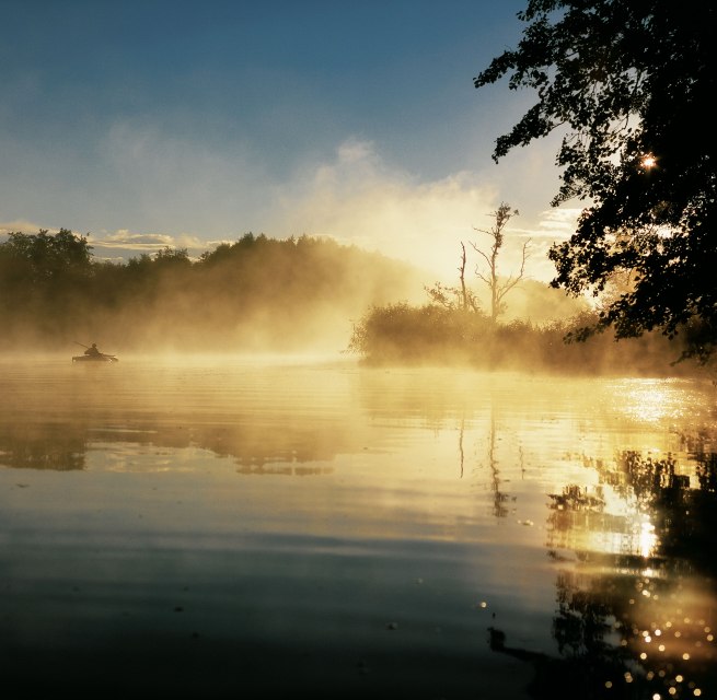 Mysterieuze mist in de ochtend boven de Peene // © MV-T/Grundner Mysterieuze mist in de ochtend boven de Peene // © MV-T/Grundner