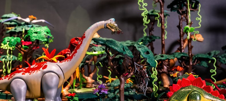 Diorama PLAYMOBIL w zoo w Rostocku. // &copy; Zoo Rostock/ Dr&uuml;bbisch