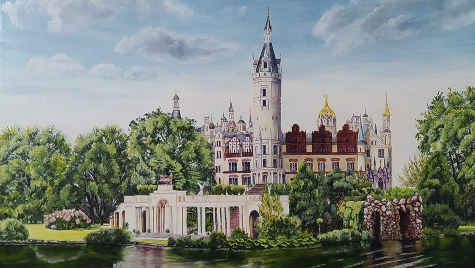 Zamek Schwerin z oranżerią i grotą, © Domenik Jante