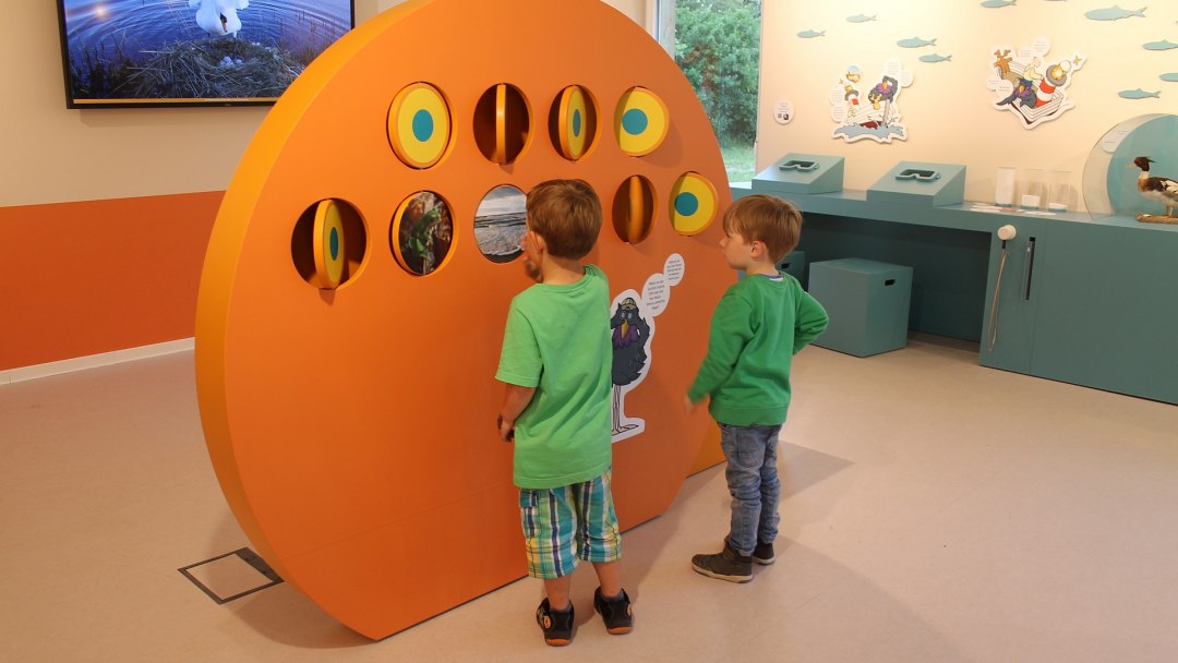 Spelend leren in het informatiecentrum, © K. Bärwald