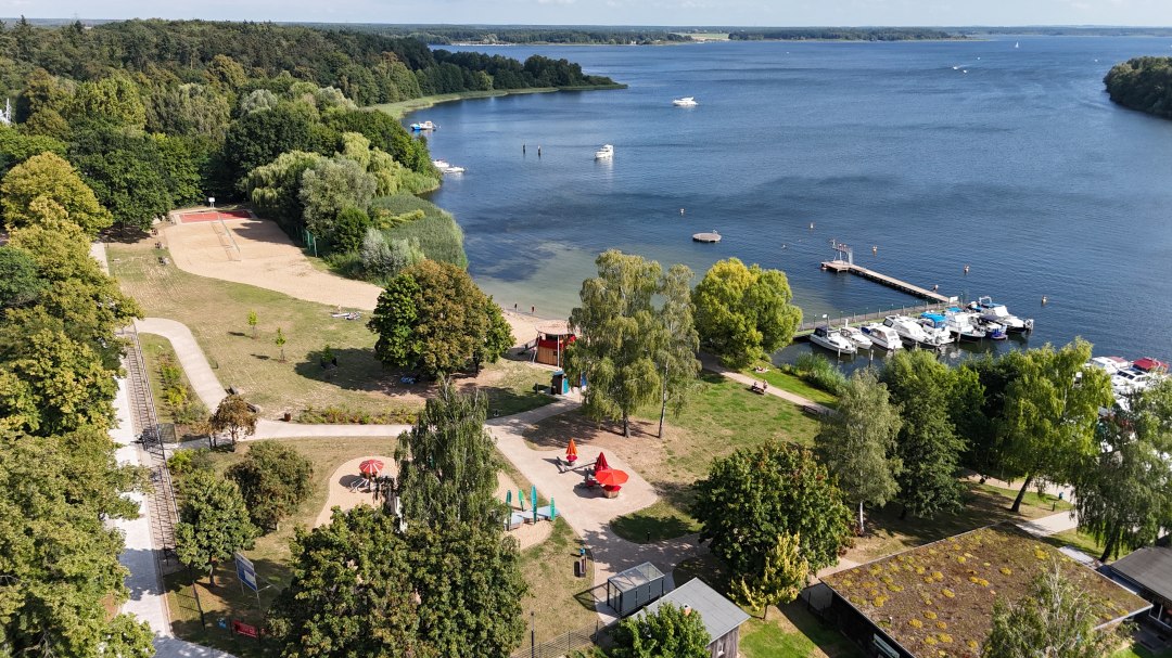 Luchtfoto van het Malchow lido (foto Thomas Neske), © Thomas Neske