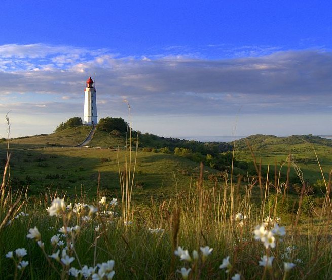 Das Wahrzeichen der Insel - Leuchtturm Dornbusch // &copy; Robert Ott
