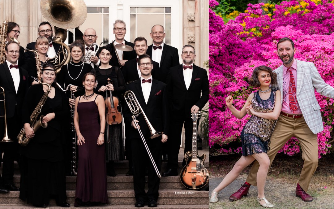Een Amerikaan in Parijs
Hommage aan Joséphine Baker & George GershwinAstoria Salonorchester & Swing Connection Rostock 31 oktober 2025 | 20.00 uur (toegang vanaf 19.00 uur) | Haus des Gases in Graal-Müritz, © M. Schütt / André Pristaff (TuK)