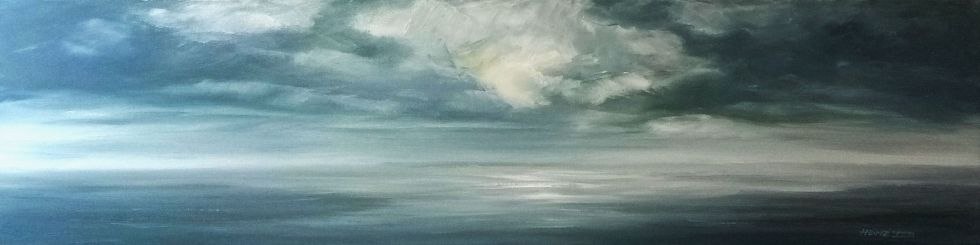 Olieverf op doek/ 2020/ 120 x 30 cm, &copy; Matthias Heinz