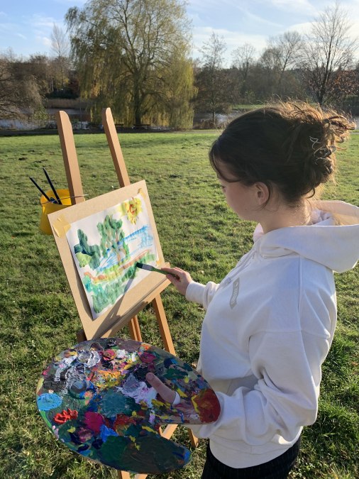 Workshop_openluchtschilderen voor jongeren_onbewerkt, © Kunsthalle Rostock