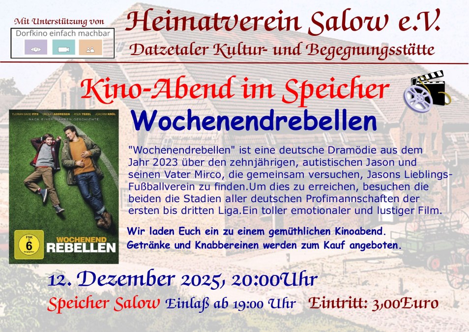 Cinema poster Speicher Salow, © Michael Rausch