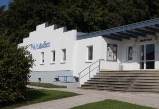 Das Waldstadion wurde 1990 erbaut. // © Frank Burger Das Waldstadion wurde 1990 erbaut. // © Frank Burger