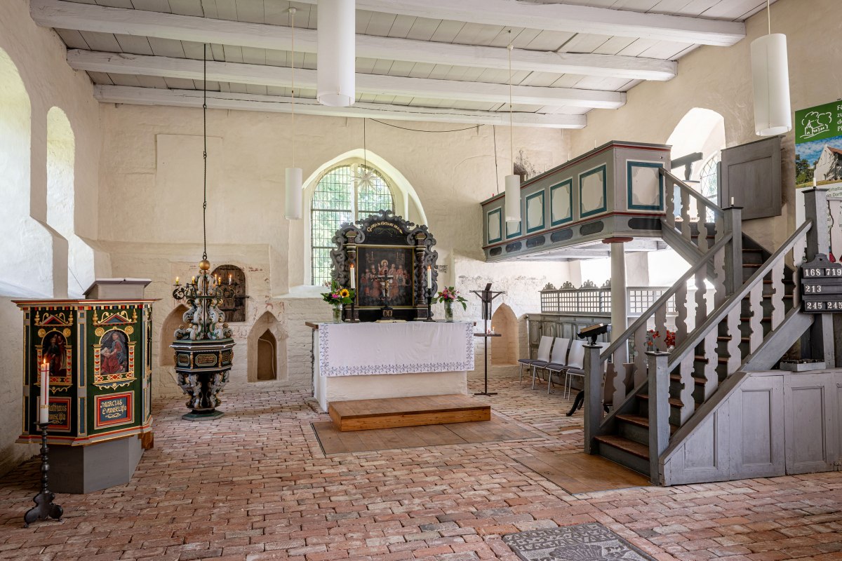 Interior view of the village church in Pinnow, near Usedom // © Torge Niemann Interior view of the village church in Pinnow, near Usedom // © Torge Niemann