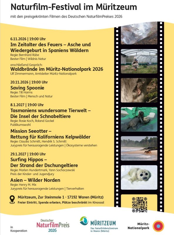 Poster for the Nature Film Series // © NPA Müritz Poster for the Nature Film Series // © NPA Müritz