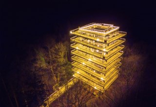 Magic lights on the treetop walk - now even more magical, © Erlebnis Akademie AG / Baumwipfelpfad Usedom Magic lights on the treetop walk - now even more magical, © Erlebnis Akademie AG / Baumwipfelpfad Usedom