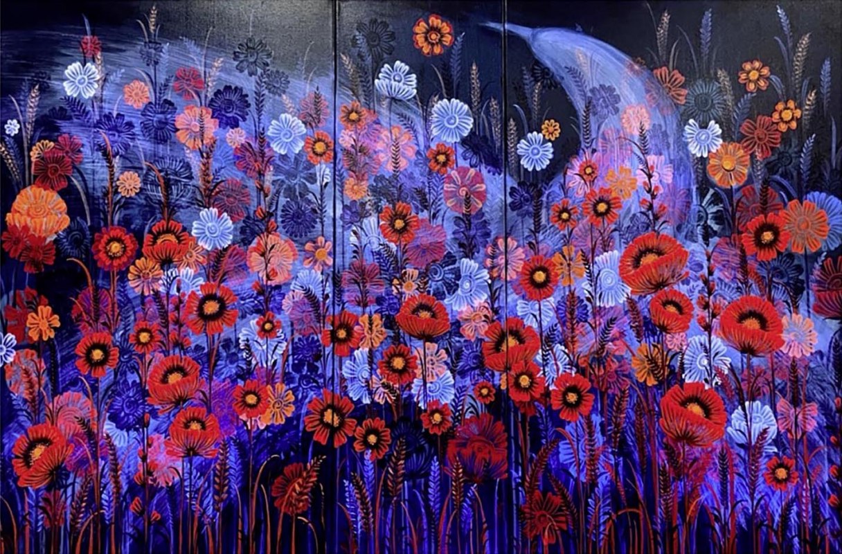 Olha Cheremushkina: Memories of a Land in Bloom. Painting, acrylic on canvas // © Olha Cheremushkina Olha Cheremushkina: Memories of a Land in Bloom. Painting, acrylic on canvas // © Olha Cheremushkina