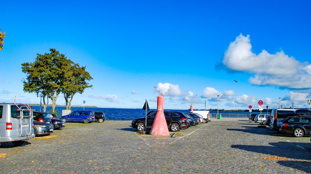 Parking lot Seestraße at the pier, © Tourismuszentrale Stralund