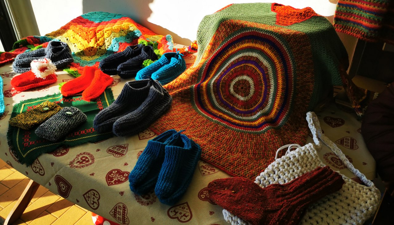 Dzianiny na rynku sztuki i rzemiosła, © Ostseemühle Dzianiny na rynku sztuki i rzemiosła, © Ostseemühle