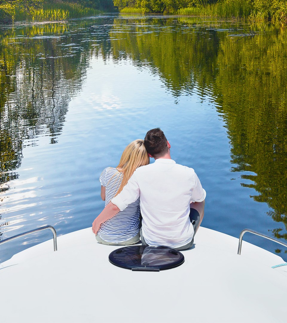 Ontspannen met z'n tweeën in de natuur, © le boat Ontspannen met z'n tweeën in de natuur, © le boat