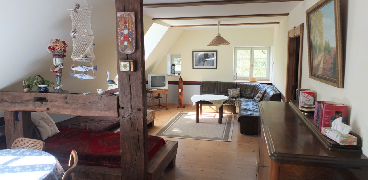 Apartment living area // &copy; Gutshof Alt Guthendorf/Topp