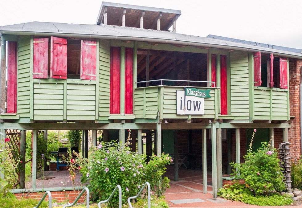 The sound house photographed from the front., © Frank Burger