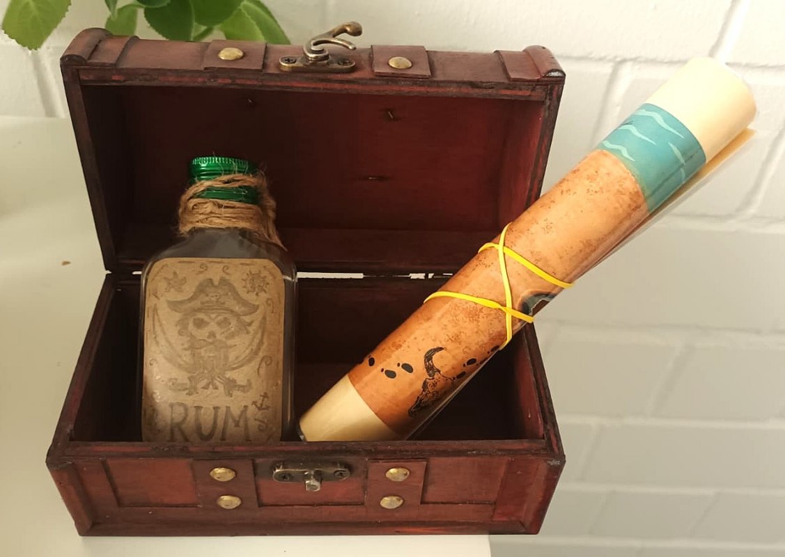 Treasure chest with treasure map // © JSB e. V. Treasure chest with treasure map // © JSB e. V.