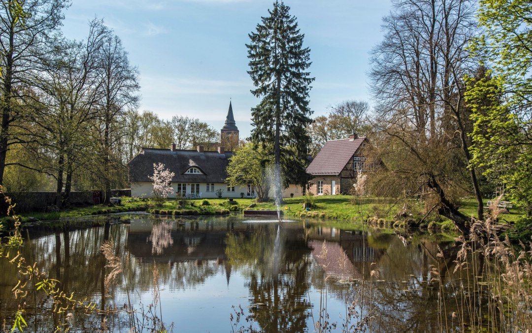 Droomachtige tuin in een zwanenvijver, © Von Koeller