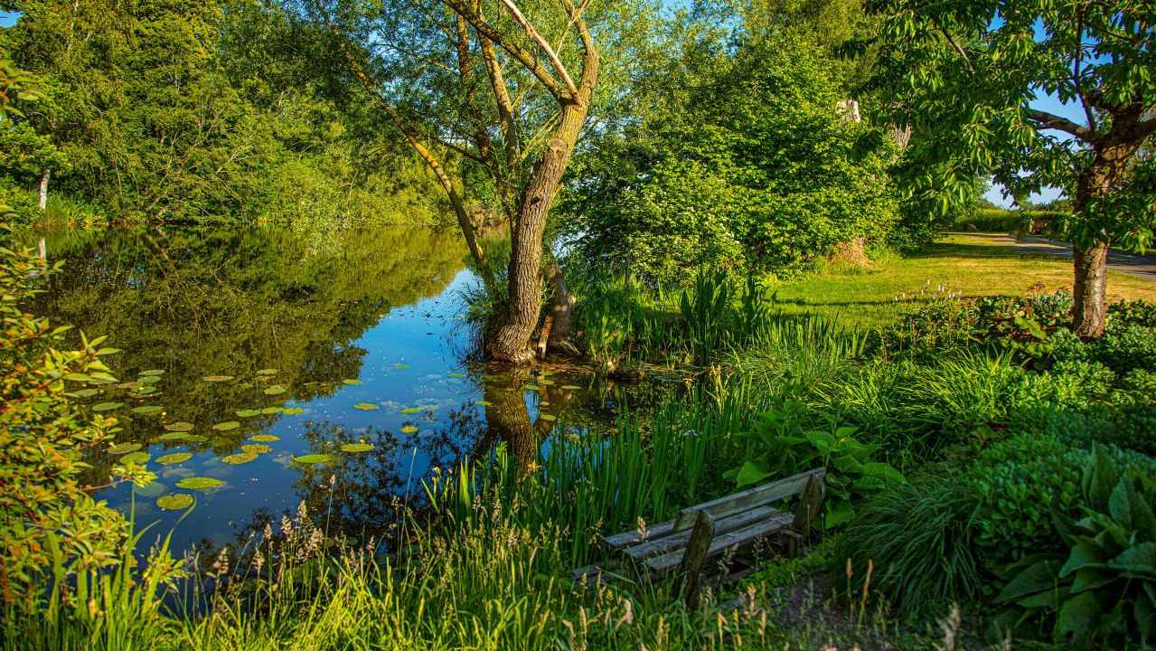 Rustplaats in het kasteelpark // &copy; Herrenhaus Brookhusen / T. Paulus