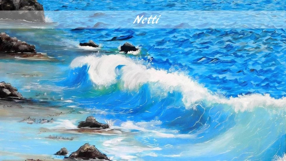 Sea 2 acrylic, &copy; Annett Neumann