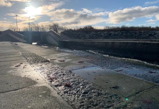 Jemnitz Schleuse // &copy; Tourist-Info