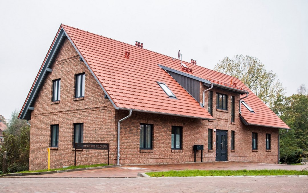 Nowy budynek z sześcioma mieszkaniami został ukończony w 2019 roku., © Lichthof Neubrandenburg