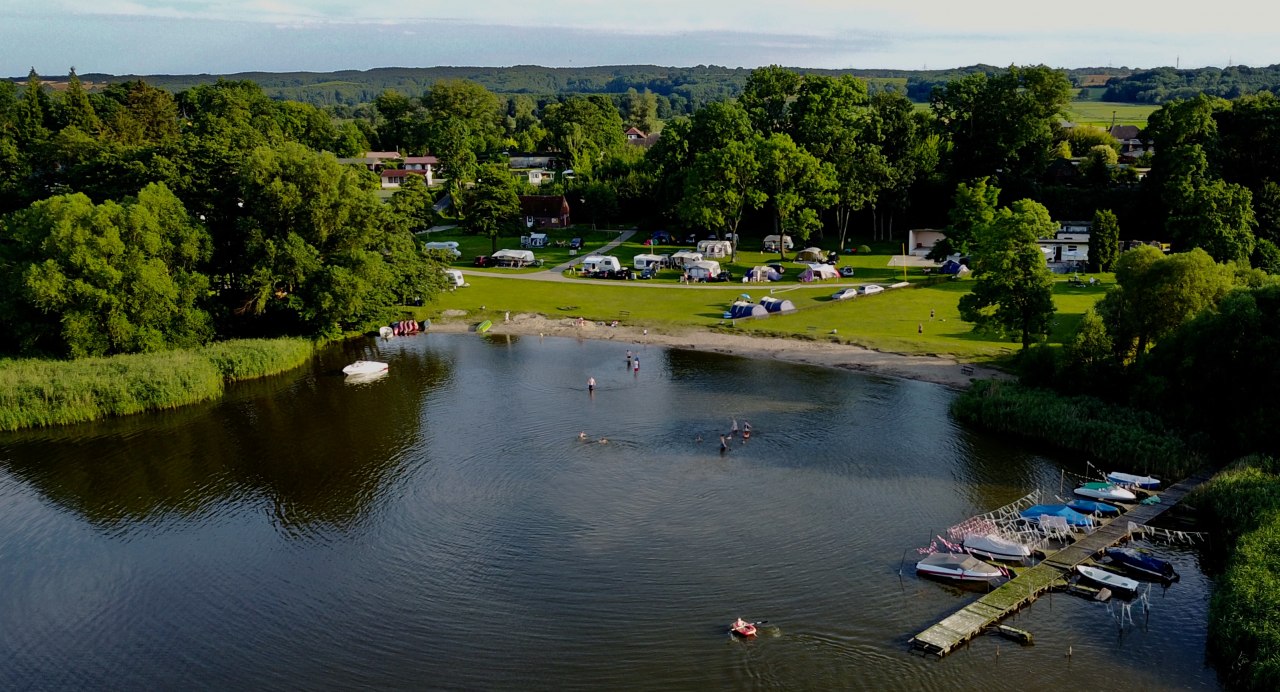Aerial view of camping paradise Dahmen, &copy; Uwe Br&uuml;cks