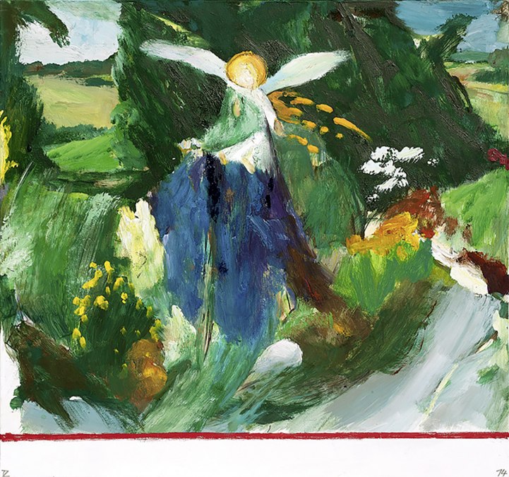 Thomas Ziegler: Anioł Zwiastowania. 2014, olej na płótnie, © Thomas Ziegler