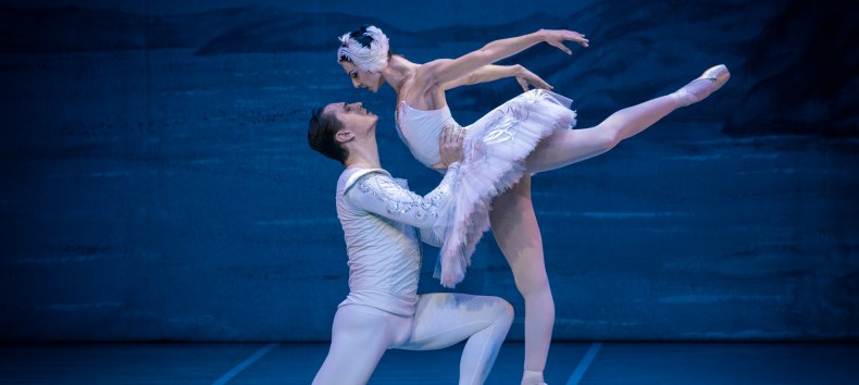Photograph from the ballet performance "Swan Lake", © Dietmar Scherf Photograph from the ballet performance "Swan Lake", © Dietmar Scherf