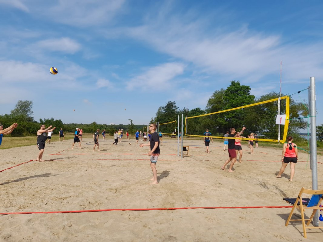 Beach volleyball courts at the "Mili" lido - 1st midsummer beach party, &copy; TDG Rechlin mbH