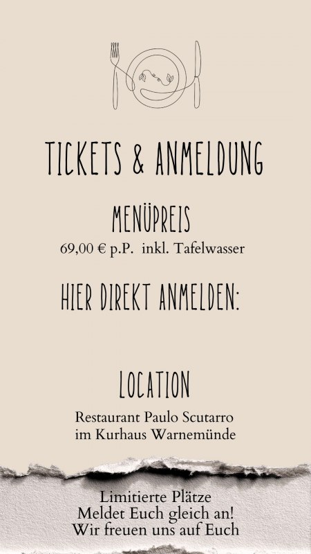Registration for Tischlein Deck Dich // &copy; Kurhaus Warnem&uuml;nde
